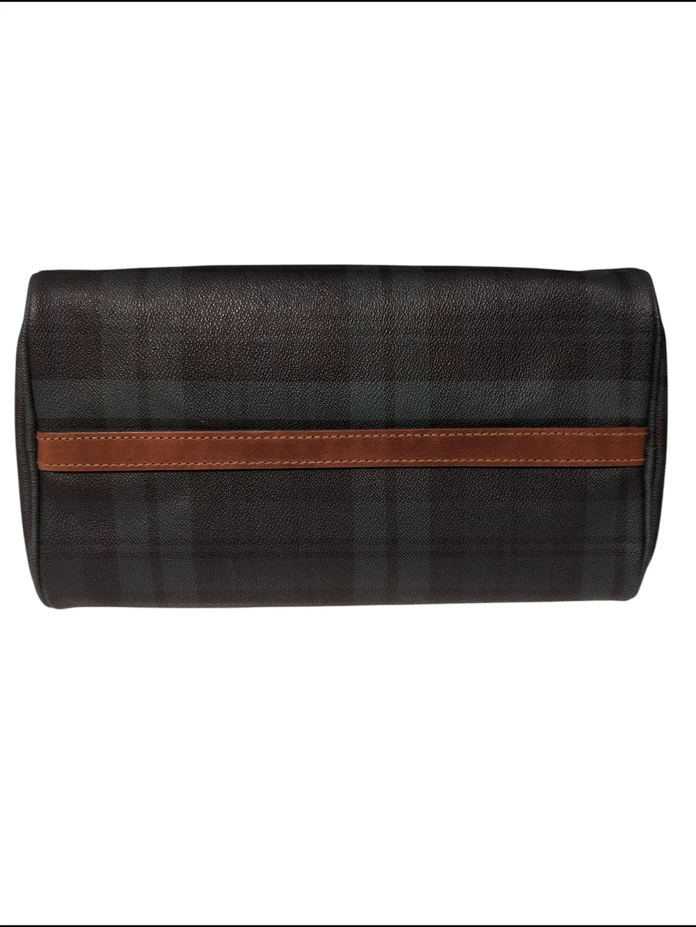 Polo by Ralph Lauren Doc Mini Boston Plaid Duffel Preloved Vintage Handbag Brush